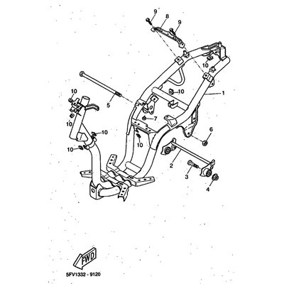 SCHRAUBE, MOTORAUFHANGUNG 1