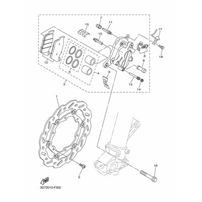 HALTER, BREMSSATTEL