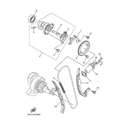 Yamaha Teil 5B4138980000