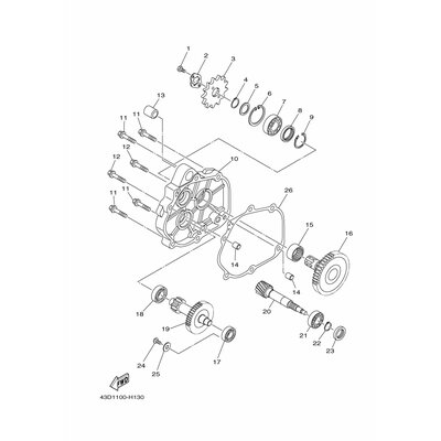 Yamaha Teil 43DE28420000