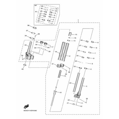 FORK SEALS KIT