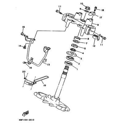 STUTZE, SCHEINWERFER