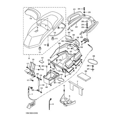 SEAT LOCK CABLE ASSY