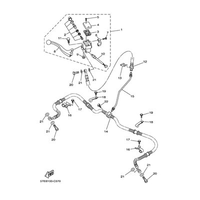 HALTER, BREMSSCHLAUCH 1