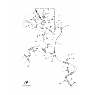 HALTER, BREMSSCHLAUCH 1