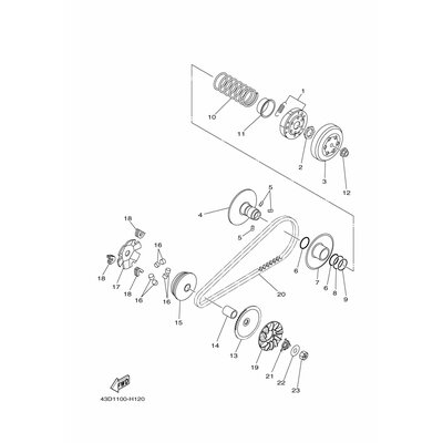 Yamaha Teil 43DE76450000