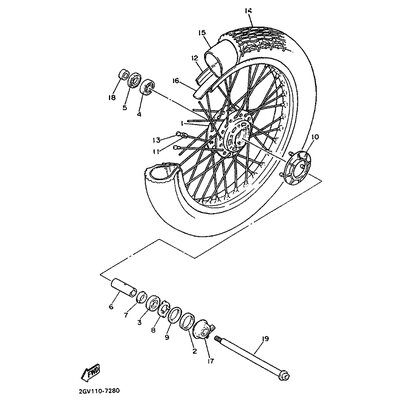 BAND, RIM (2.50-19)(1FE)