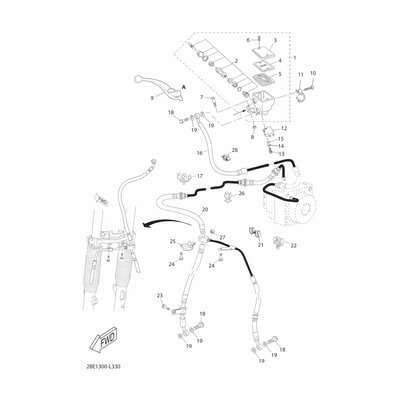 HALTER, BREMSSCHLAUCH 2