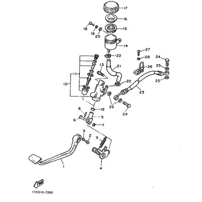 HALTER, BREMSSCHLAUCH 1