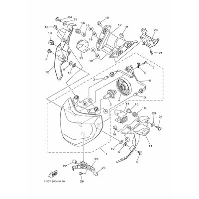 HALTER, SCHEINWERFER 2