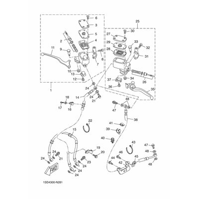 HALTER, BREMSSCHLAUCH