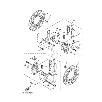 BREMSSATTEL-DICHTUNGSSATZ