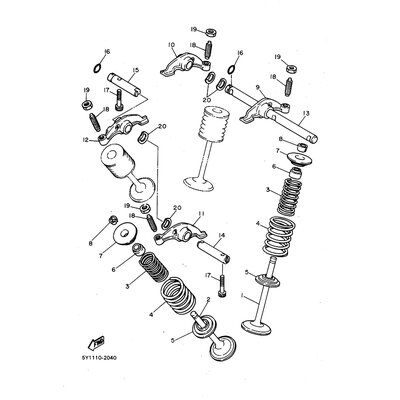 HALTER, VENTILFEDER