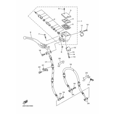 HALTER, BREMSSCHLAUCH 2