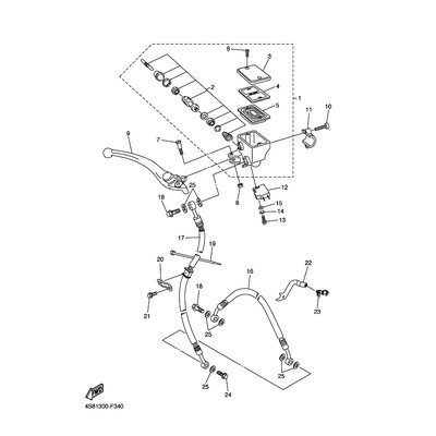 HALTER, BREMSSCHLAUCH 1