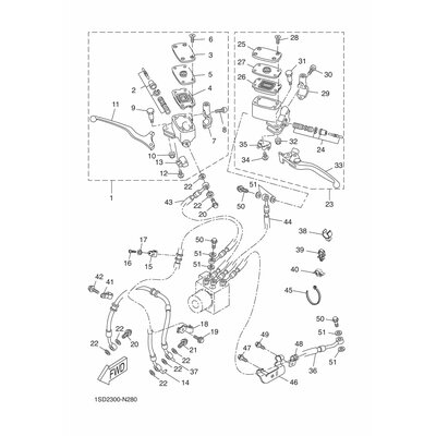 HALTER, BREMSSCHLAUCH