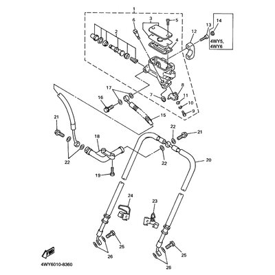 HALTER, BREMSSCHLAUCH 1