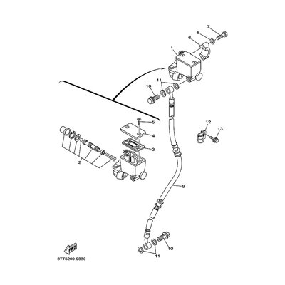 HALTER, BREMSSCHLAUCH 1