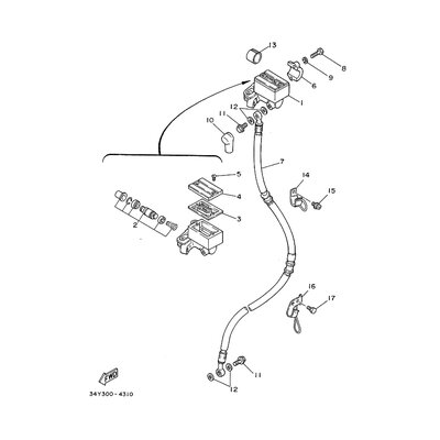 HALTER, BREMSSCHLAUCH 1