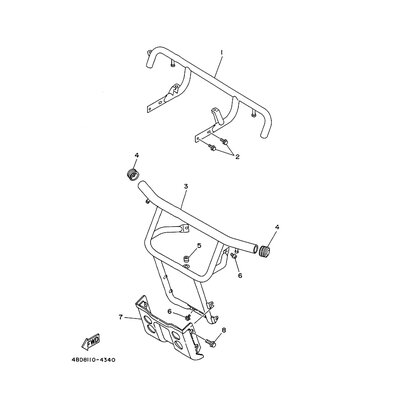 BAR, CARRY REAR