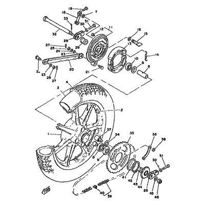 TIRE, REAR (3N6)