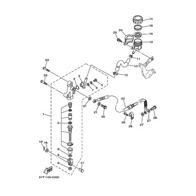 HALTER, BREMSSCHLAUCH 2