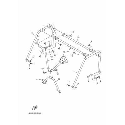 MEMBER, ROOF FRAME