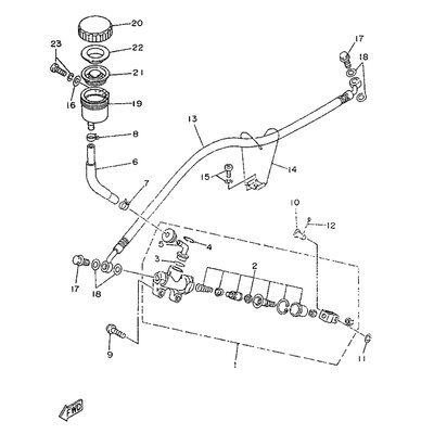 HALTER, BREMSSCHLAUCH 1