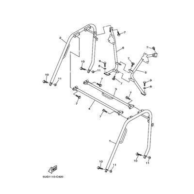 MEMBER, ROOF FRAME