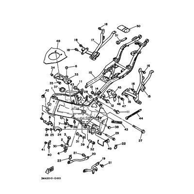 BRACKET, REAR FOOTREST