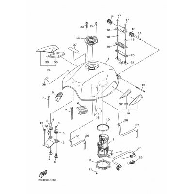 TANK SIDE COVER ASSY