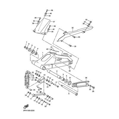 HINTERRAD-KOTFLUGEL KOMPL