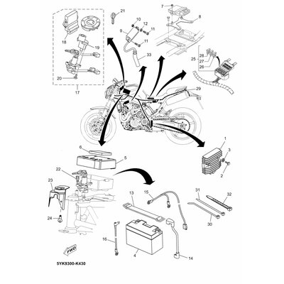 Yamaha Teil 5YKW82502000