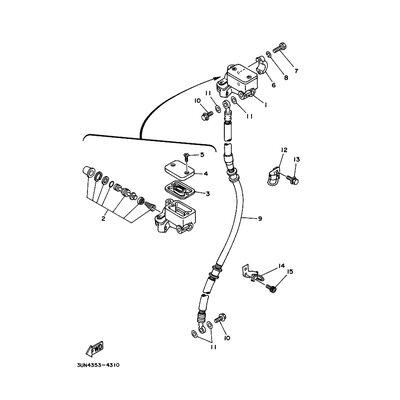 HALTER, BREMSSCHLAUCH 2