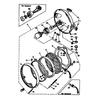 STUTZE, SCHEINWERFER 1