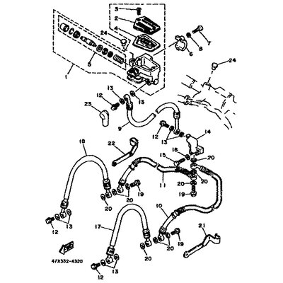 HALTER, BREMSSCHLAUCH 1