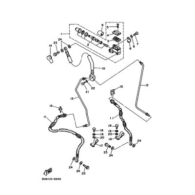 HALTER, BREMSSCHLAUCH 1