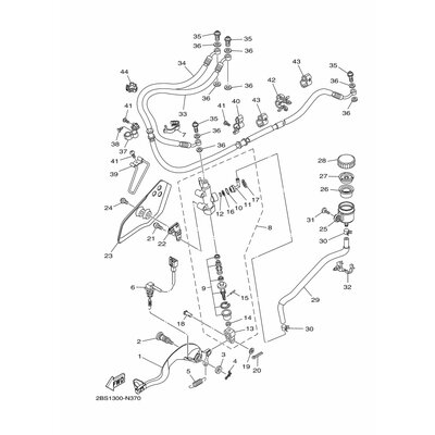 HALTER, BREMSSCHLAUCH