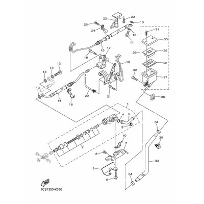 HALTER, BREMSSCHLAUCH