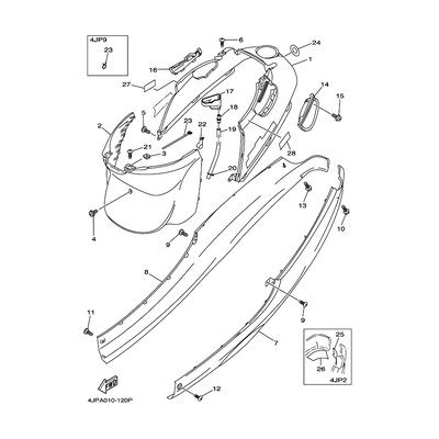 COVER, HANDLE STANDING