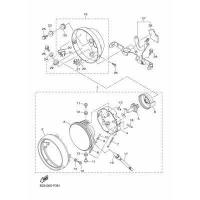 HEAD LIGHT STAY ASSY