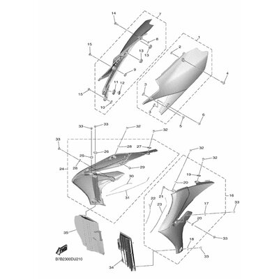 SIDE COVER INSERT ASSY. 3