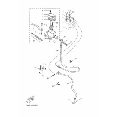 HALTER, BREMSSCHLAUCH 1