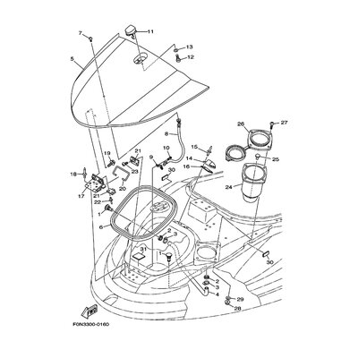 HOLDER, LID SUPPORT