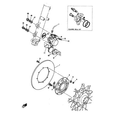 SCHRAUBE, BREMSSATTEL