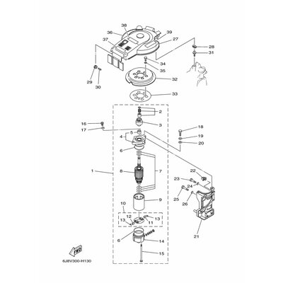 Yamaha Teil 6J8134378100