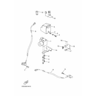 HALTER, BREMSSCHLAUCH 1