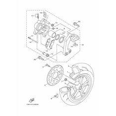 BREMSSATTEL KOMPL., HINTEN