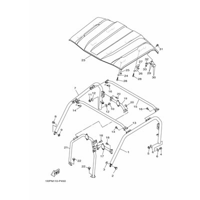 MEMBER, ROOF FRAME