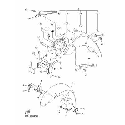 REAR FENDER ASSY